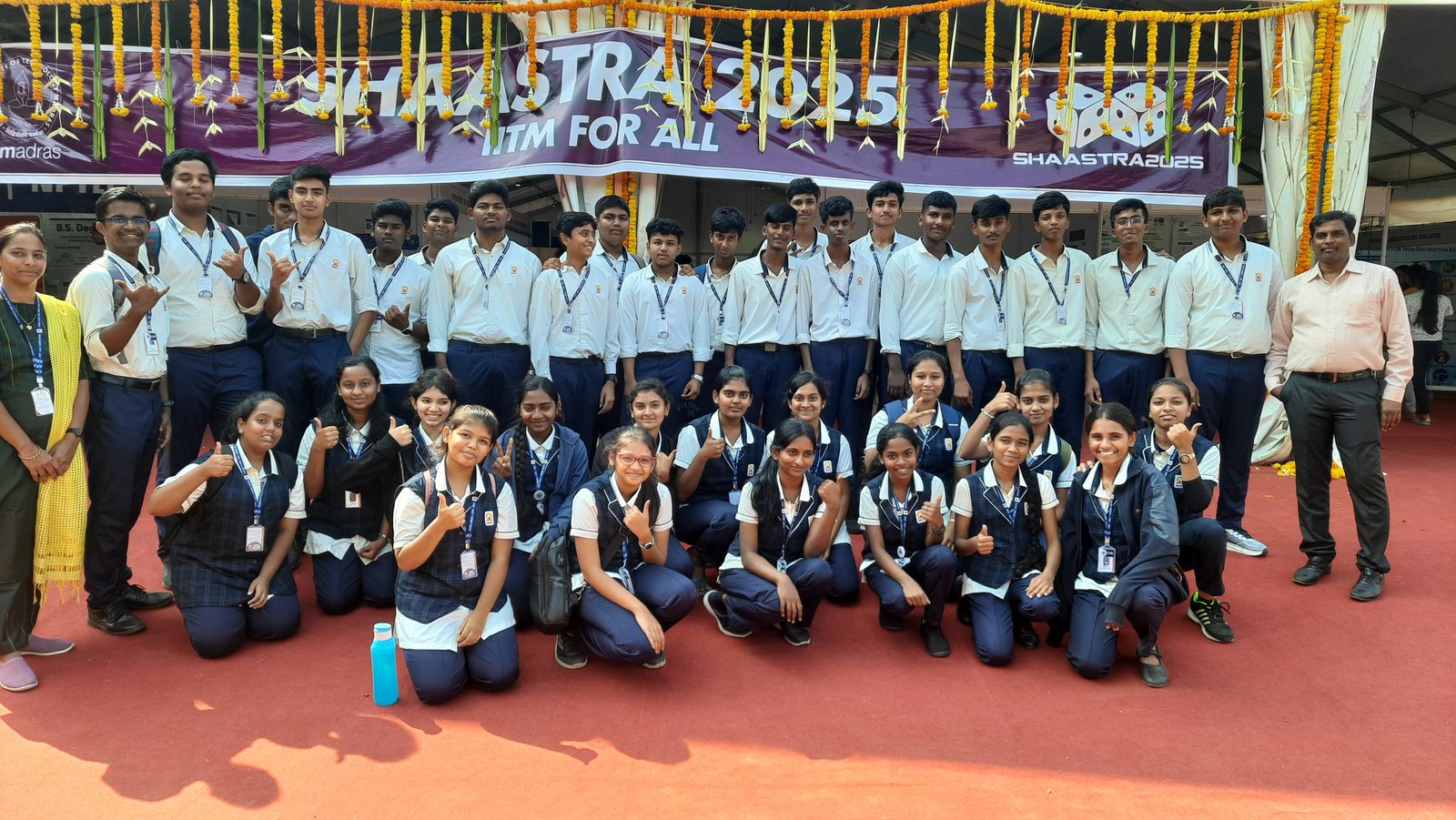 MMS students at the Shaastra 2025 entrance