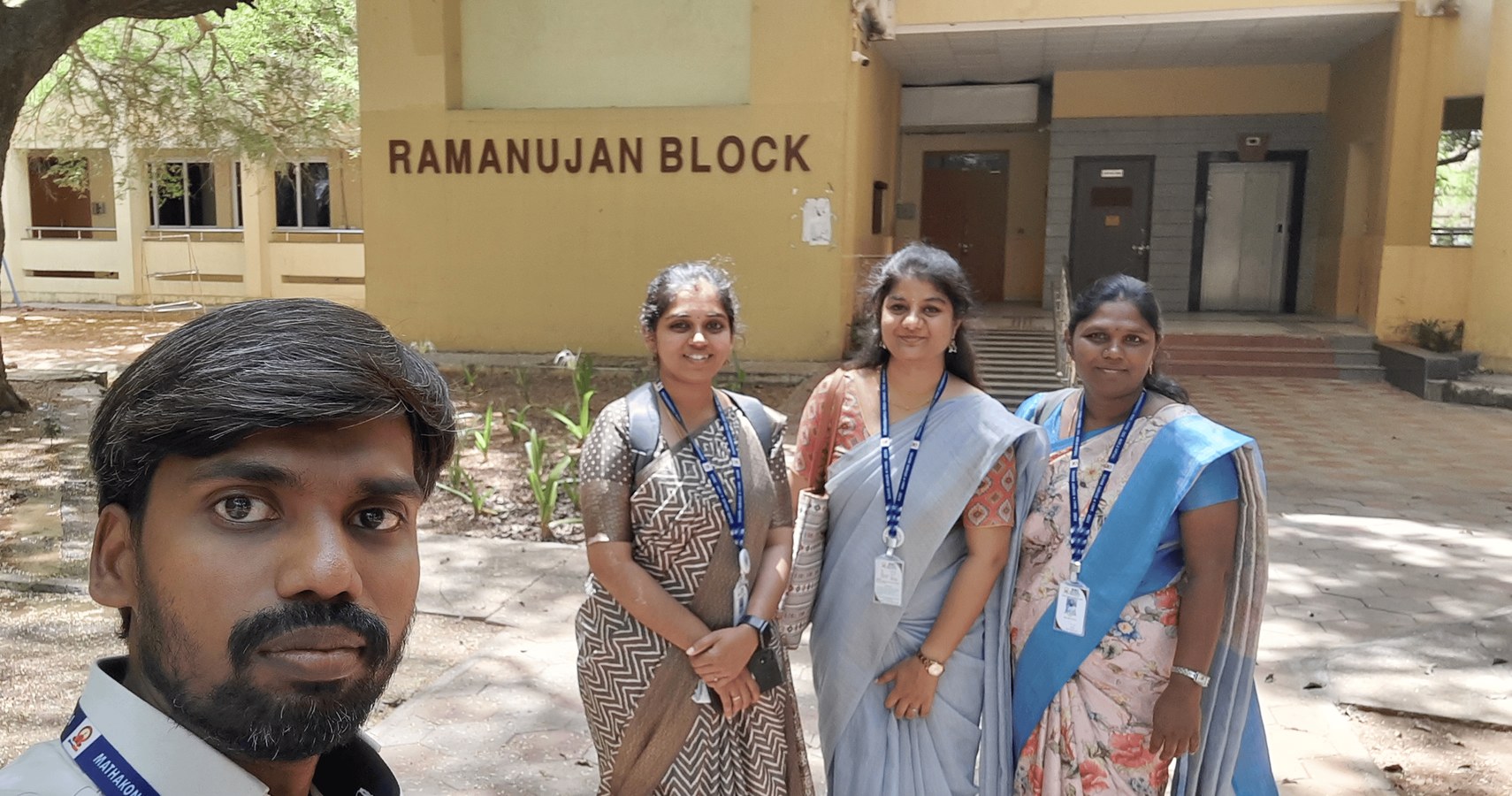 Tr. Priya Cathrine, Tr. Deepika, Tr. Ramya and Tr. Prabakaran at IIT Madras