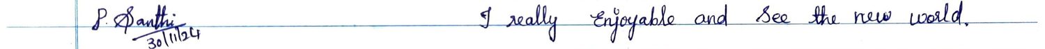 Handwritten VR Lab feedback note