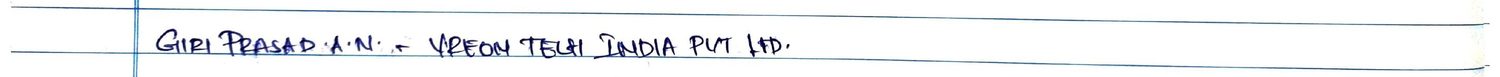 Handwritten VR Lab feedback note